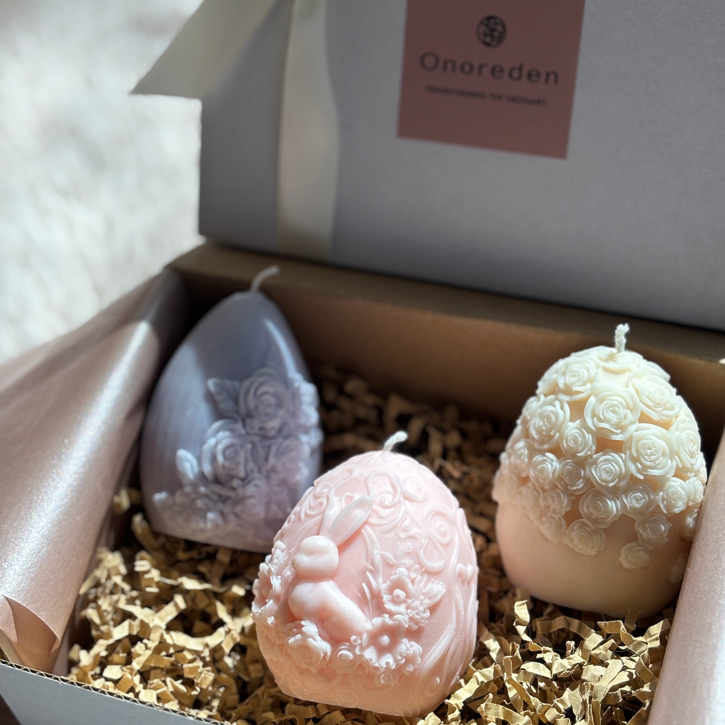 Pastel Egg Trio – 3 Soy Candles