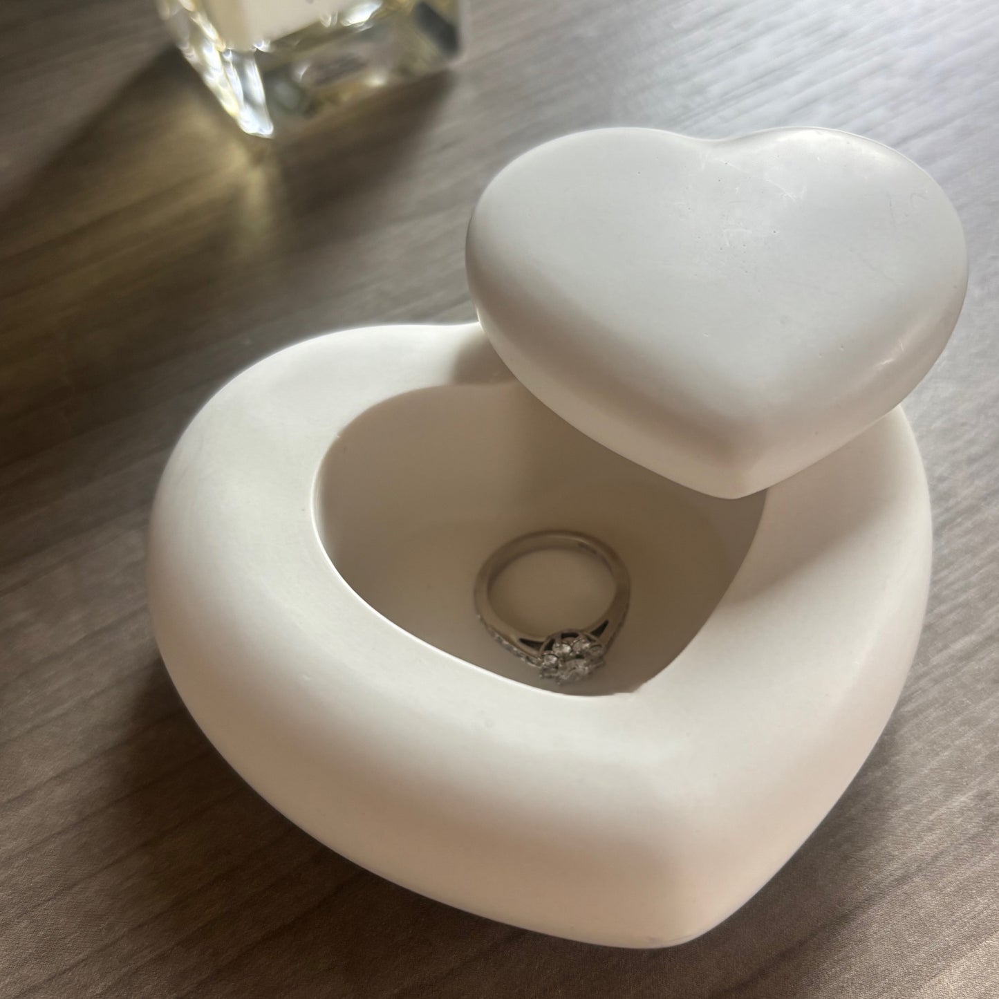 Heart Trinket Box – Romantic Keepsake Box with Heart Lid
