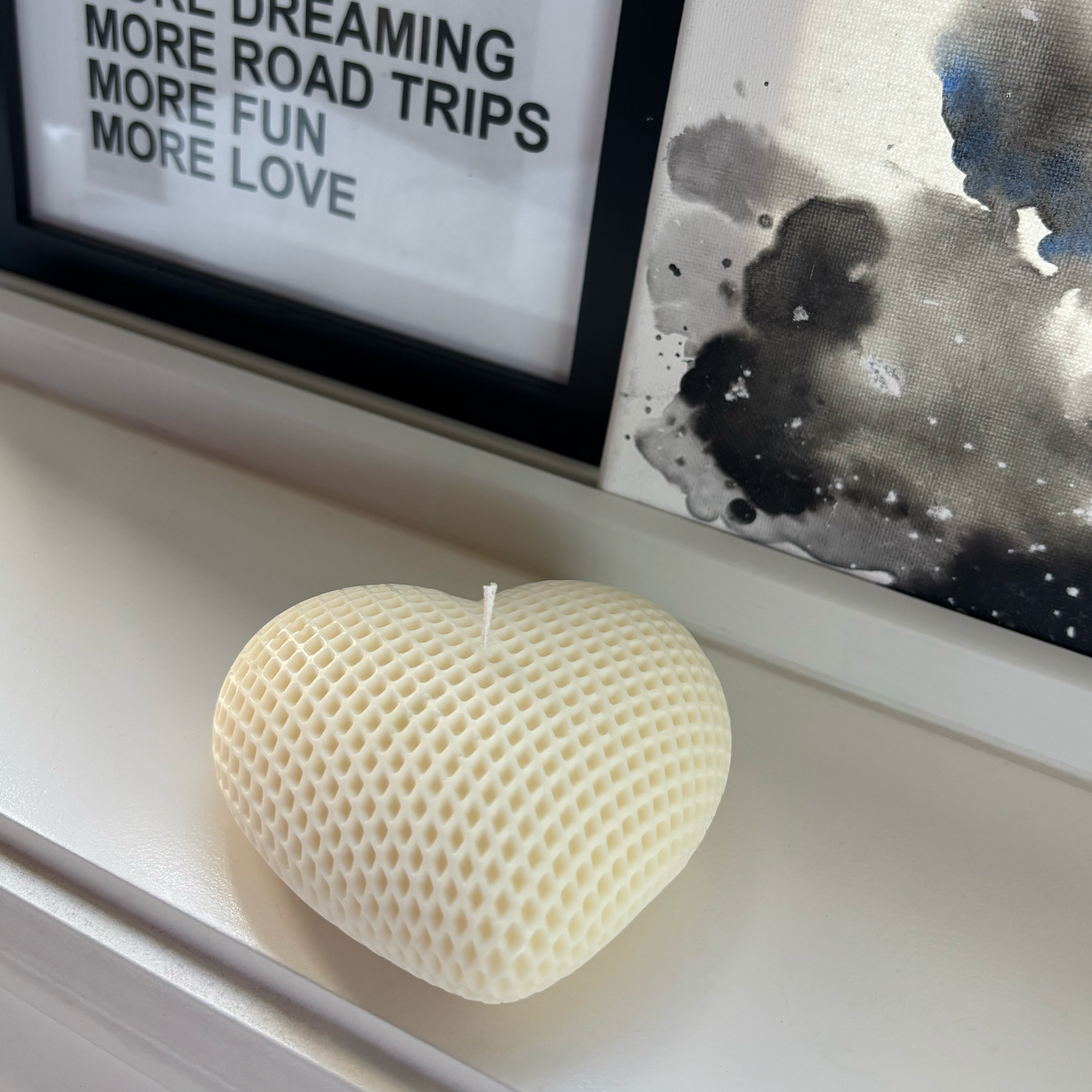 Lattice Heart – Sculpted Soy Candle