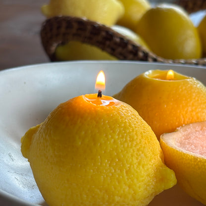 Sunlit Lemon – Sculpted Soy Wax Candle