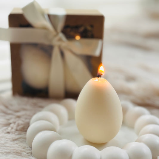 Natural Egg Duo – 2 Soy Candles