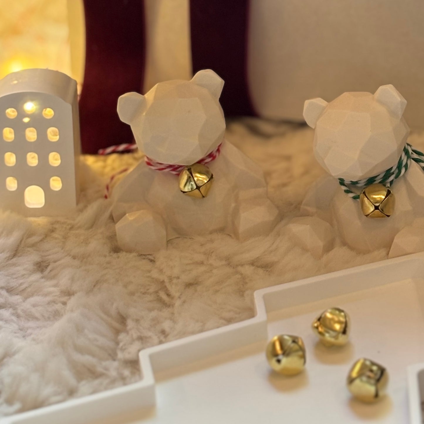 Winter Tree Tray（White / Gold Fleck Edition）