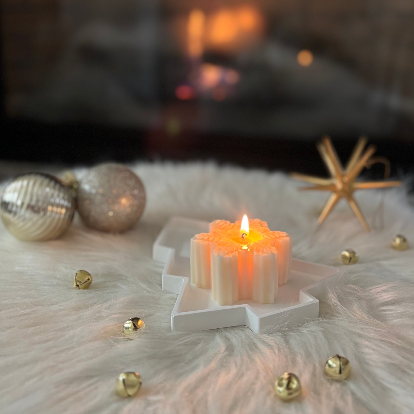 Winter Tree Tray（White / Gold Fleck Edition）