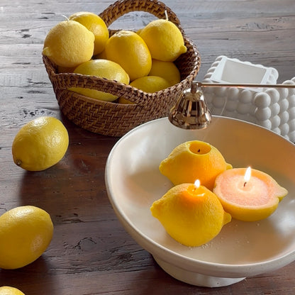 Sunlit Lemon – Sculpted Soy Wax Candle